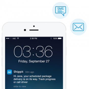 Shippit SMS notifications